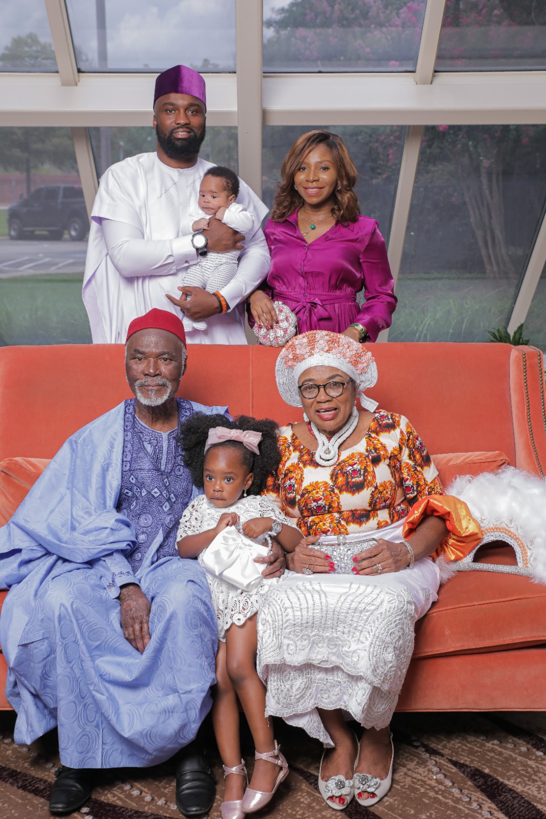 The celebrants with Afam\'s family