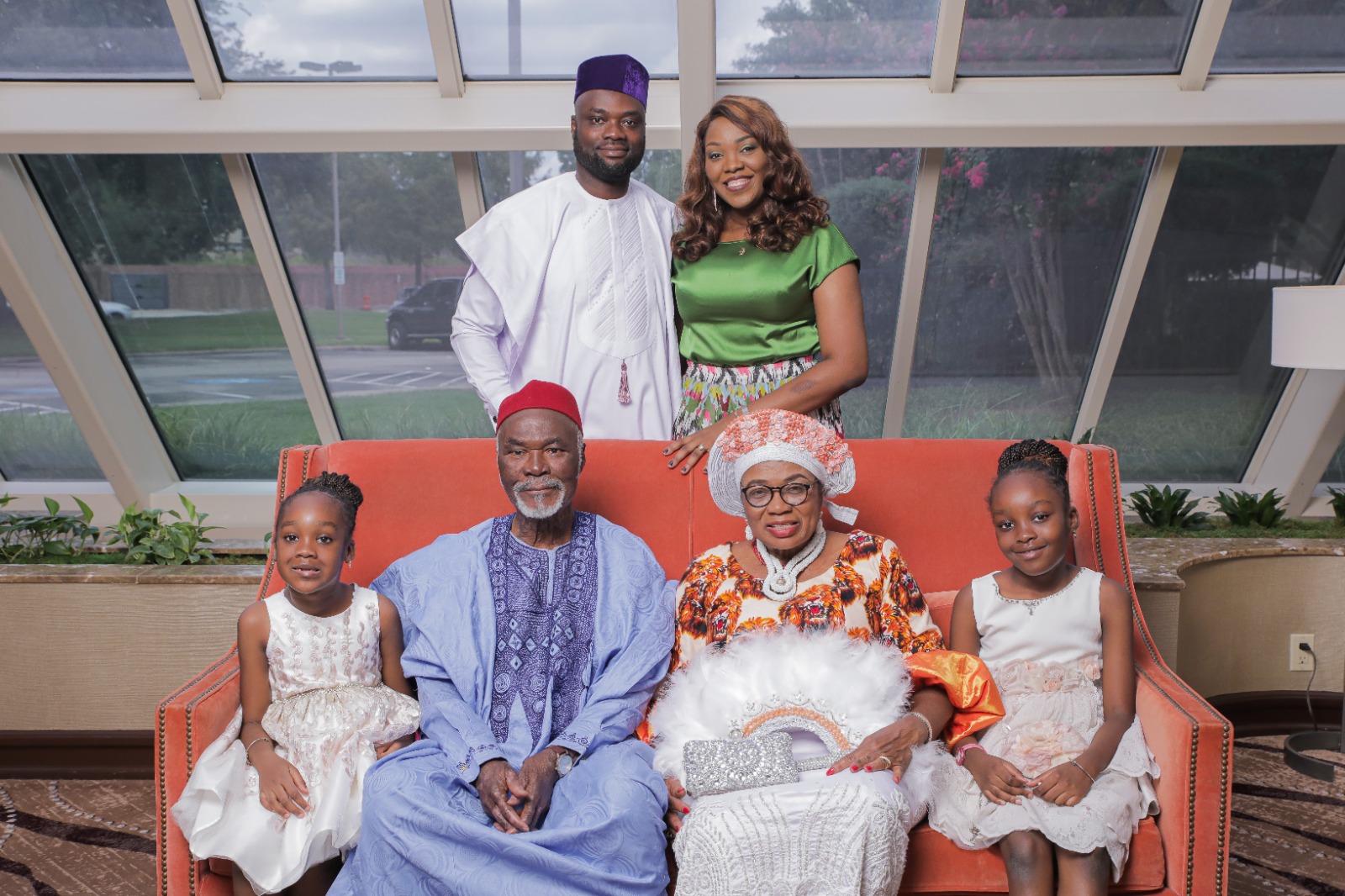 The celebrants with Bisi\'s family