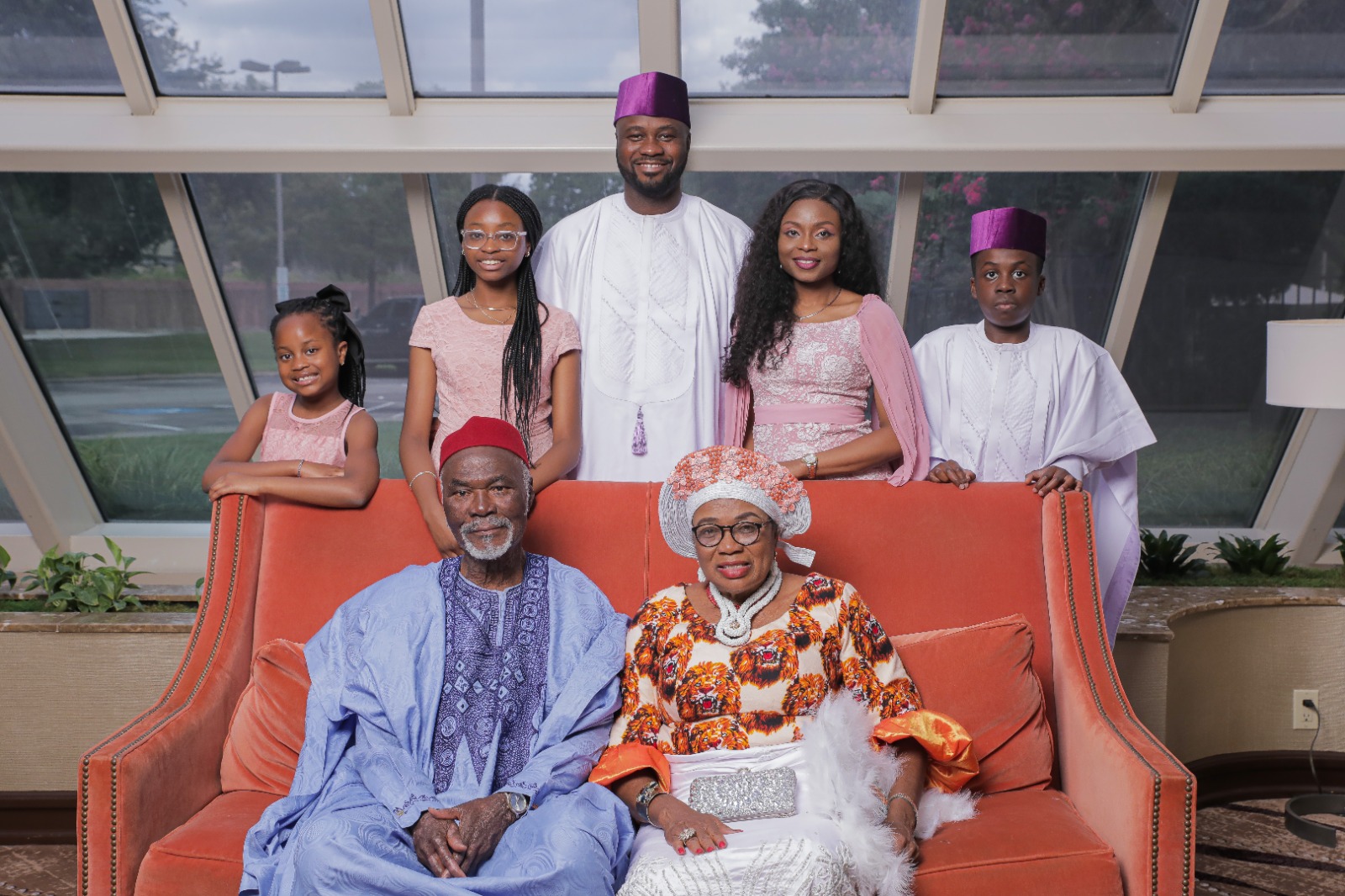 The celebrants with Bob\'s family